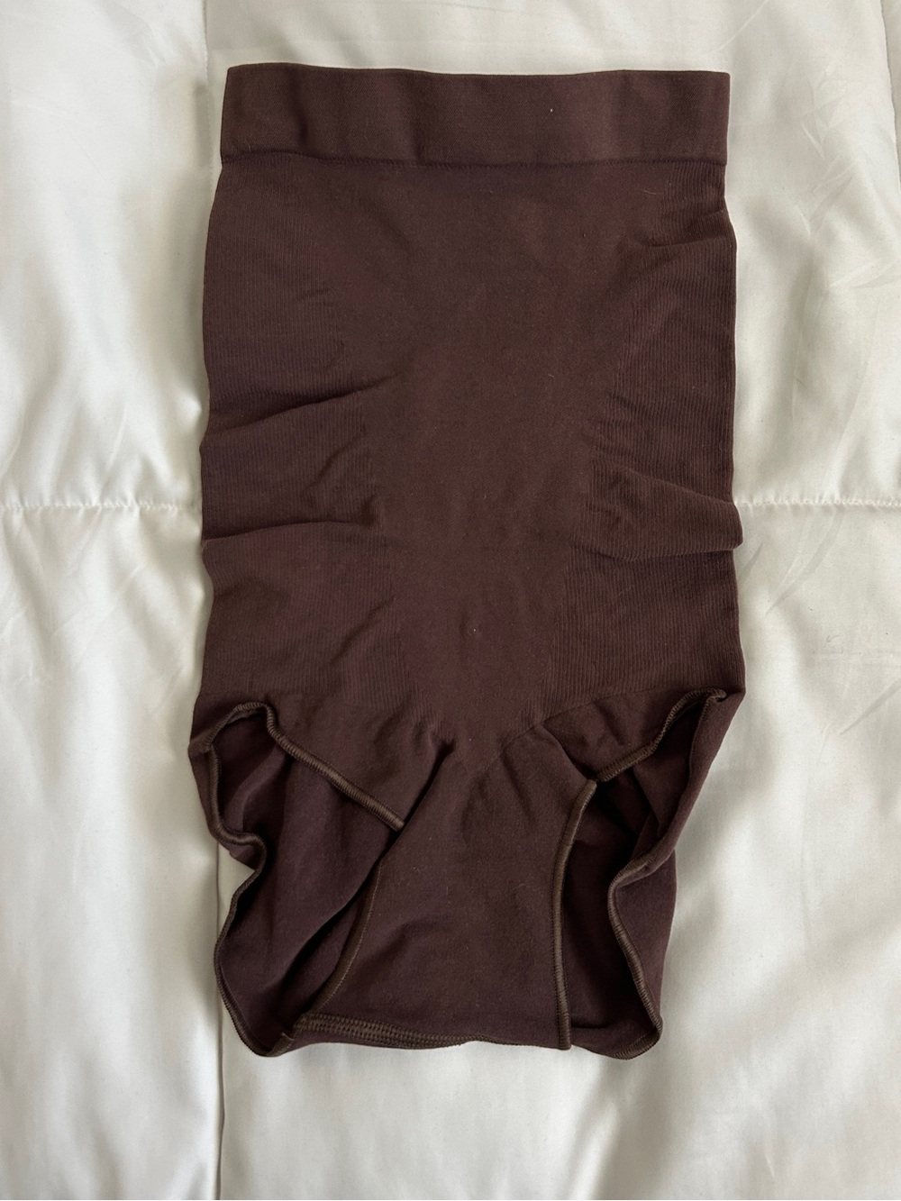 Skims. High-Waist Brown Shaping Briefs in S/M